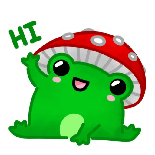 👋 Стикер «Frog Kvak» для Telegram