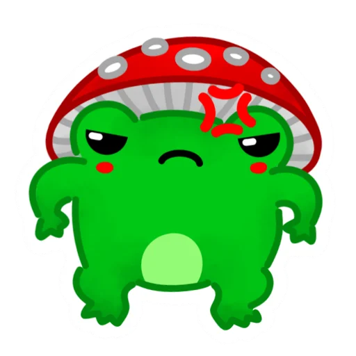 😡 Стикер «Frog Kvak» для Telegram