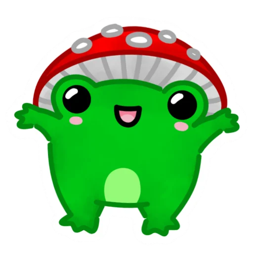 🥳 Стикер «Frog Kvak» для Telegram