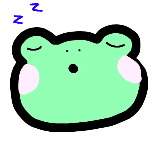 😴 Стикер «ЛяГуШеЧкИ ~» для Telegram