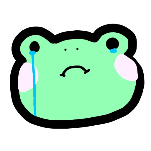 😭 Стикер «ЛяГуШеЧкИ ~» для Telegram