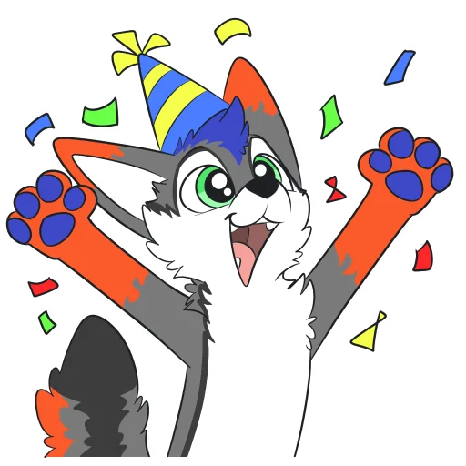 🎂 Стикер «Kylur Firefox» для Telegram