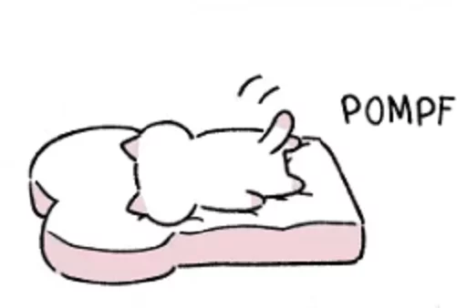 🛏 Стикер «Kyuu Chan» для Telegram