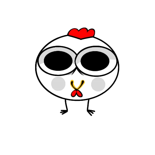 🙂 Стикер «Курочка загадка» для Telegram
