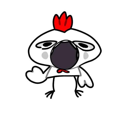 ❤️‍🔥 Стикер «Курочка загадка» для Telegram