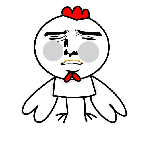 🤤 Стикер «Курочка загадка» для Telegram