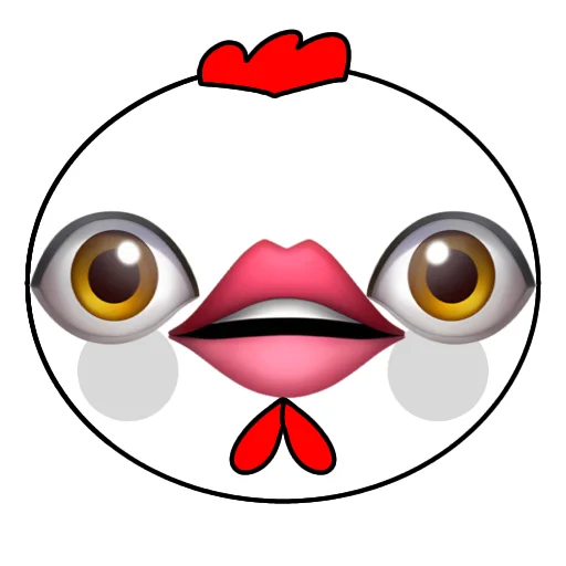 👁 Стикер «Курочка загадка» для Telegram
