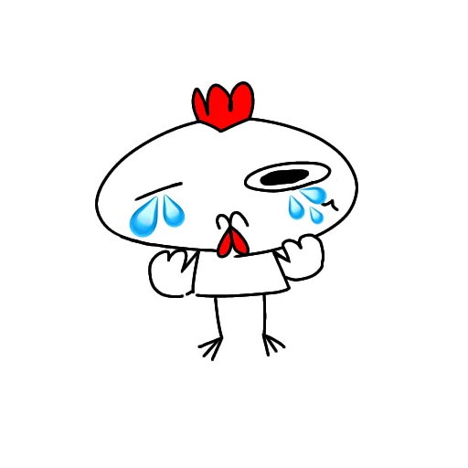 😢 Стикер «Курочка загадка» для Telegram