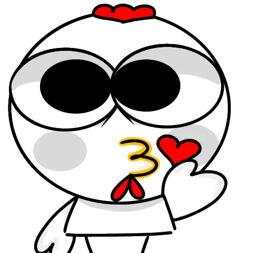 😘 Стикер «Курочка загадка» для Telegram