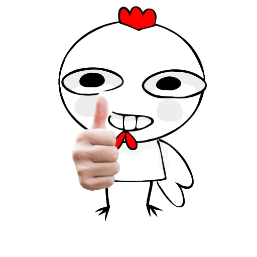 👍 Стикер «Курочка загадка» для Telegram