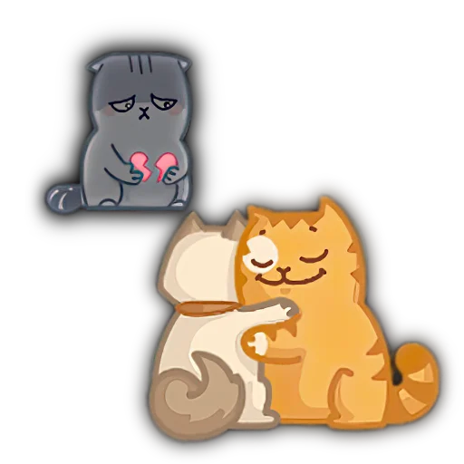 💔 Стикер «Коты из ВК» для Telegram