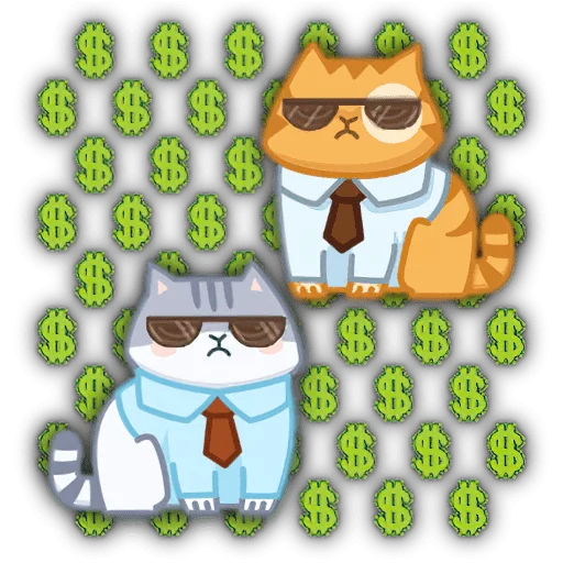🤑 Стикер «Коты из ВК» для Telegram