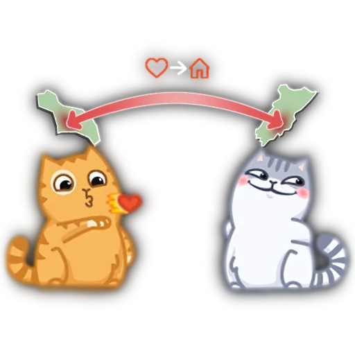 😘 Стикер «Коты из ВК» для Telegram
