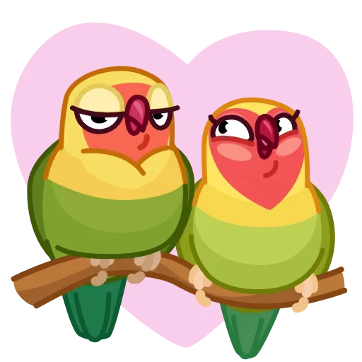 🥰 Эмодзи «Lovebirds» для Telegram