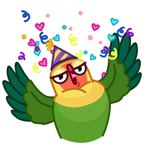 🥳 Эмодзи «Lovebirds» для Telegram