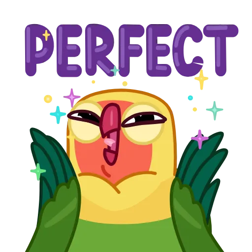 🤩 Эмодзи «Lovebirds» для Telegram