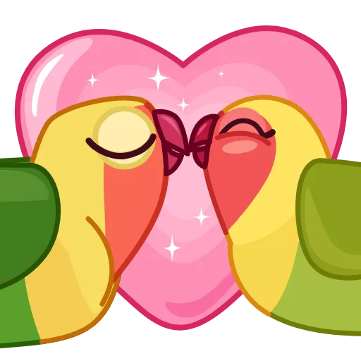 Стикерпак Lovebirds для Telegram