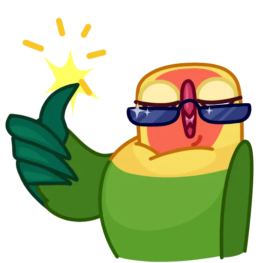 😎 Эмодзи «Lovebirds» для Telegram