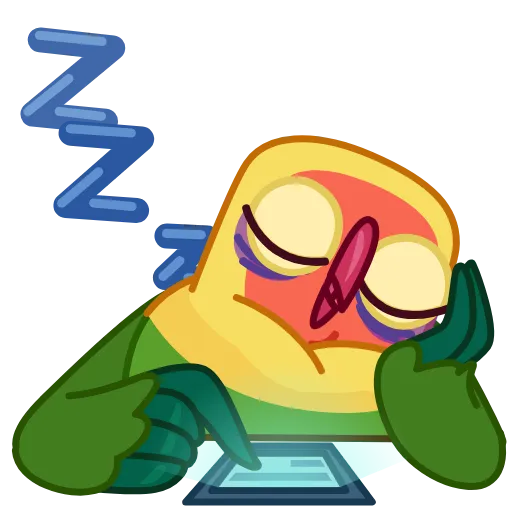 😴 Эмодзи «Lovebirds» для Telegram