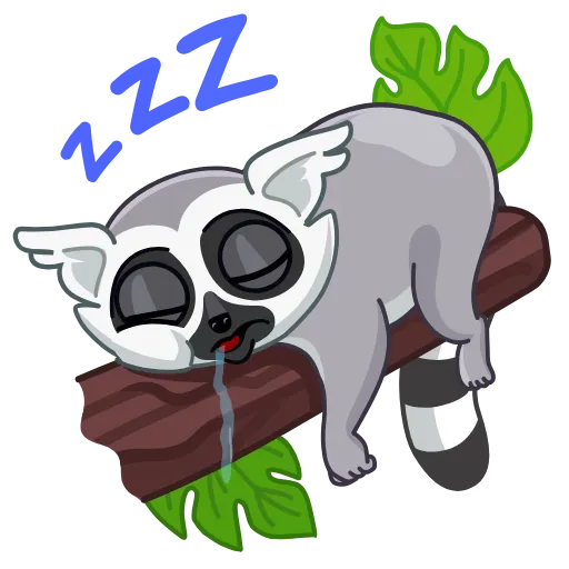 😴 Эмодзи «Lemurio» для Telegram