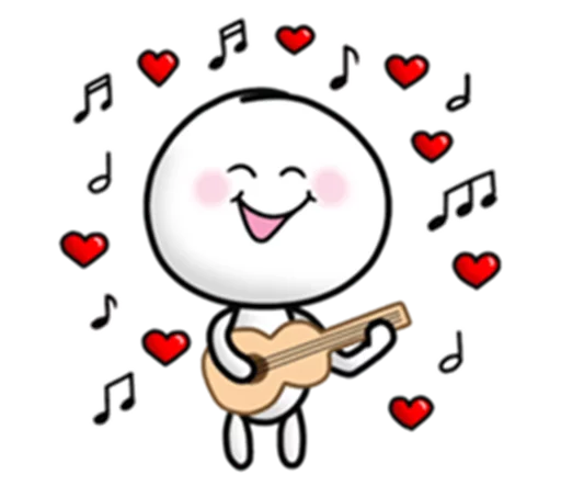 🎸 Стикер «Love Love» для Telegram