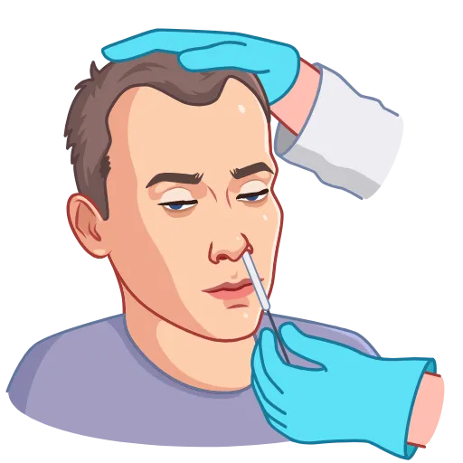 😷 Стикер «Медицинские анализы» для Telegram