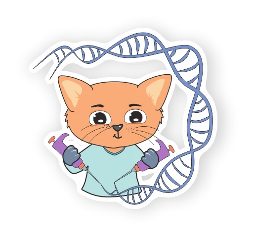 🧬 Стикер «LabHub» для Telegram