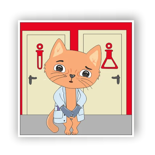 🚽 Стикер «LabHub» для Telegram