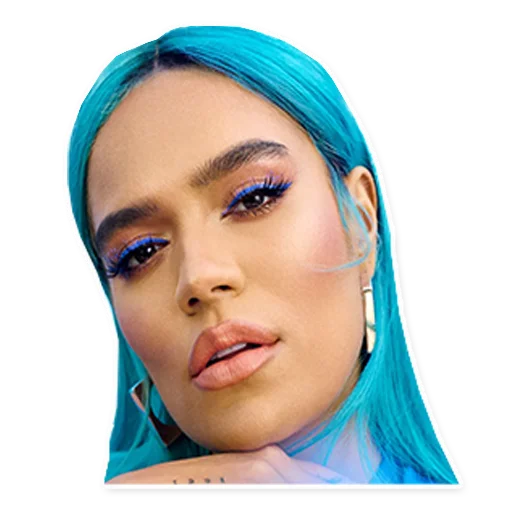 💙 Стикер «KAROL G КАРОЛЬ ДЖИ» для Telegram