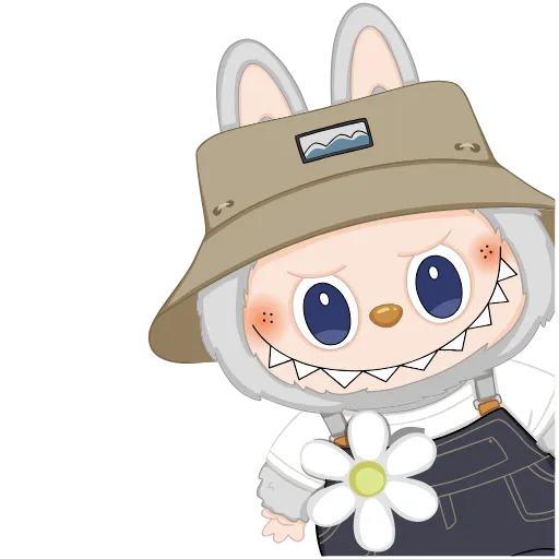 Стикер 6 Labubu #trand #emoji