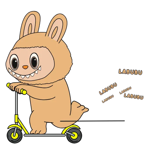 🛴 Стикер «Labubu» для Telegram
