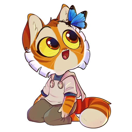 🦋 Стикер «Lackadaisy Emoji Pack» для Telegram