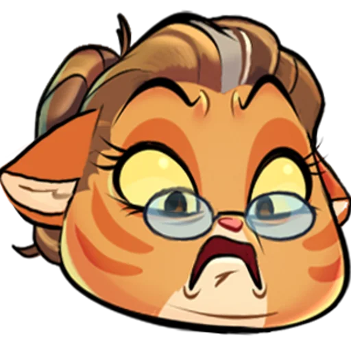 😨 Стикер «Lackadaisy Emojis Resized» для Telegram