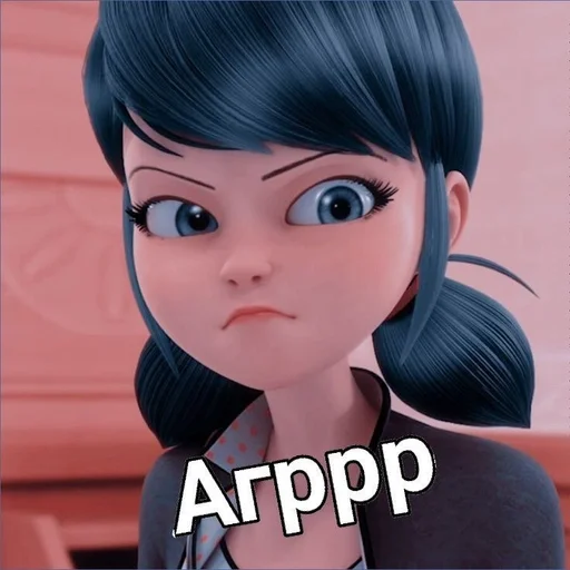 😡 Стикер «Маринетт» для Telegram