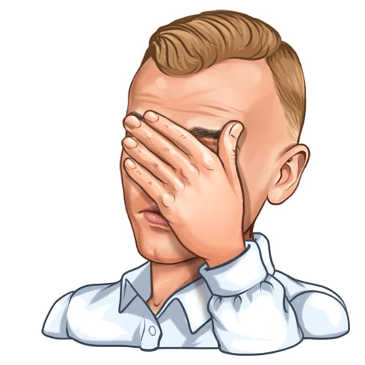 🤦‍♂️ Стикер «Ладесов Дмитрий» для Telegram