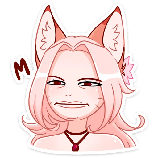 😑 Стикер «Кицунэ Аи» для Telegram