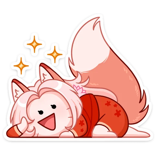 😄 Стикер «Кицунэ Аи» для Telegram