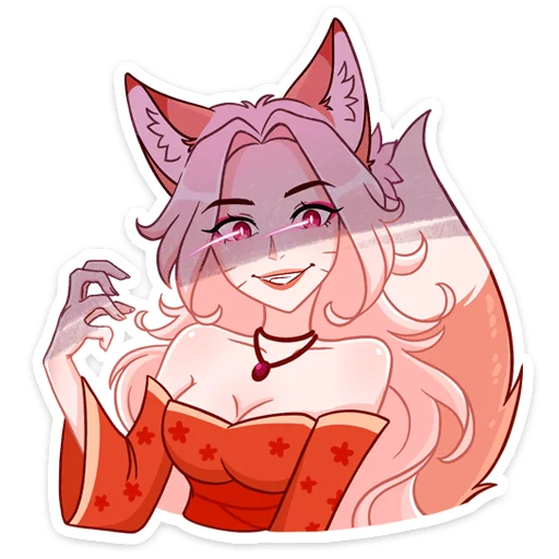 🐾 Стикер «Кицунэ Аи» для Telegram