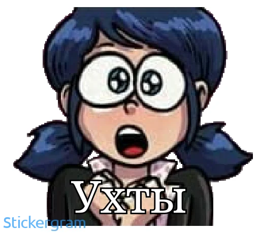 😮 Стикер «Lady bug Cat noir» для Telegram