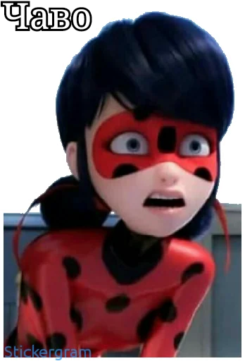 😳 Стикер «Lady bug Cat noir» для Telegram