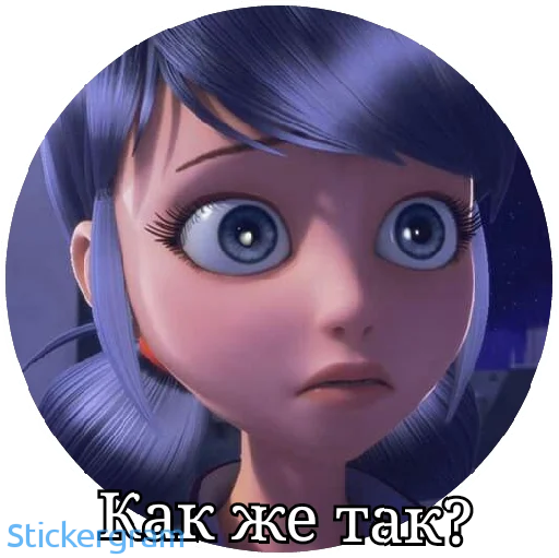 😧 Стикер «Lady bug Cat noir» для Telegram