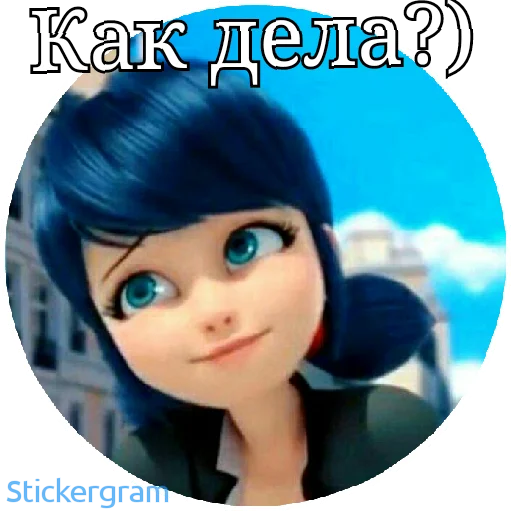 😄 Стикер «Lady bug Cat noir» для Telegram