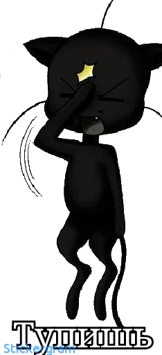 🤦‍♀ Стикер «Lady bug Cat noir» для Telegram