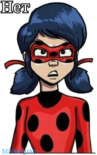 😐 Стикер «Lady bug Cat noir» для Telegram