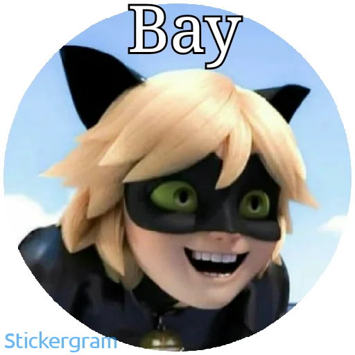 😃 Стикер «Lady bug Cat noir» для Telegram