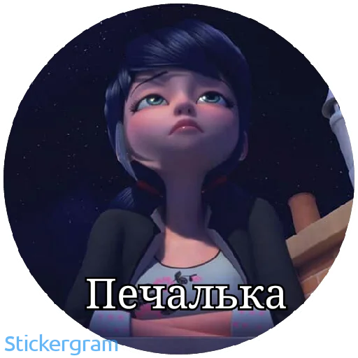 😞 Стикер «Lady bug Cat noir» для Telegram