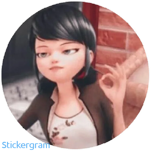 👌 Стикер «Lady bug Cat noir» для Telegram
