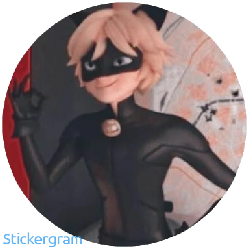 👌 Стикер «Lady bug Cat noir» для Telegram