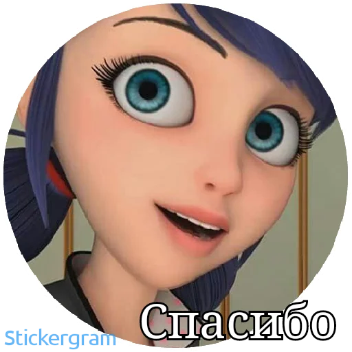 🙂 Стикер «Lady bug Cat noir» для Telegram