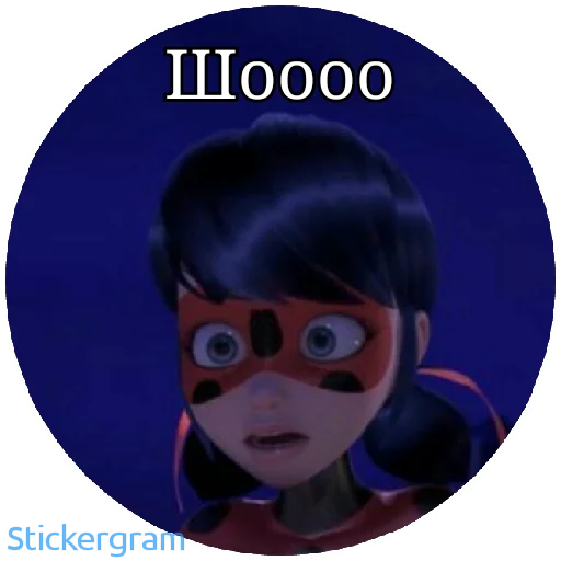 😳 Стикер «Lady bug Cat noir» для Telegram